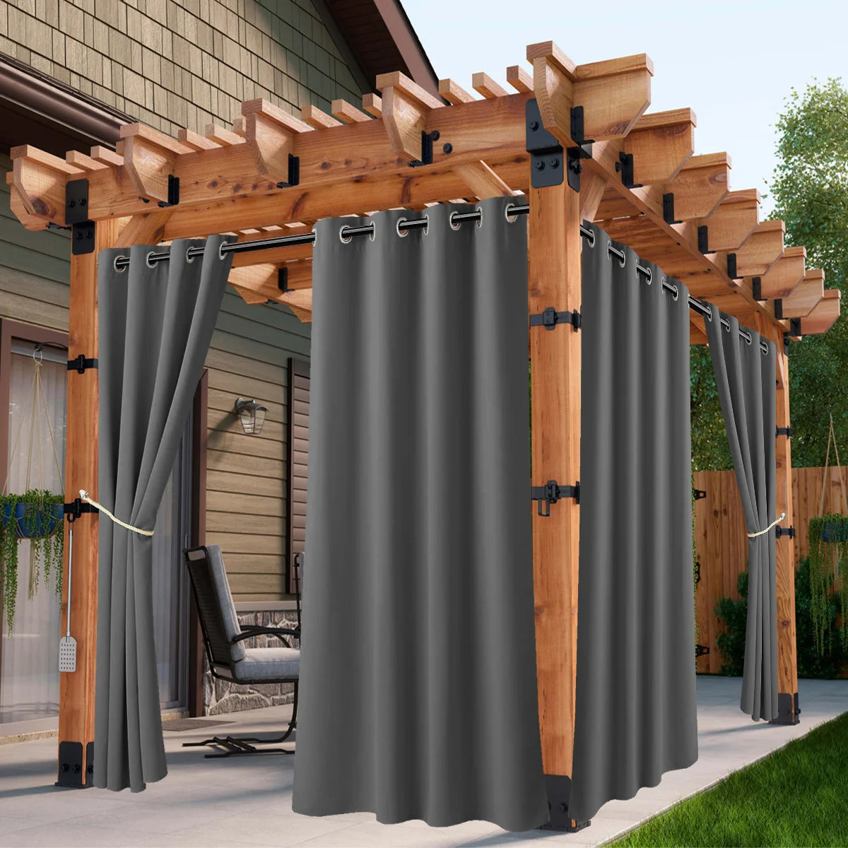 Waterproof Outdoor Curtains With UV Protection And Grommet Top