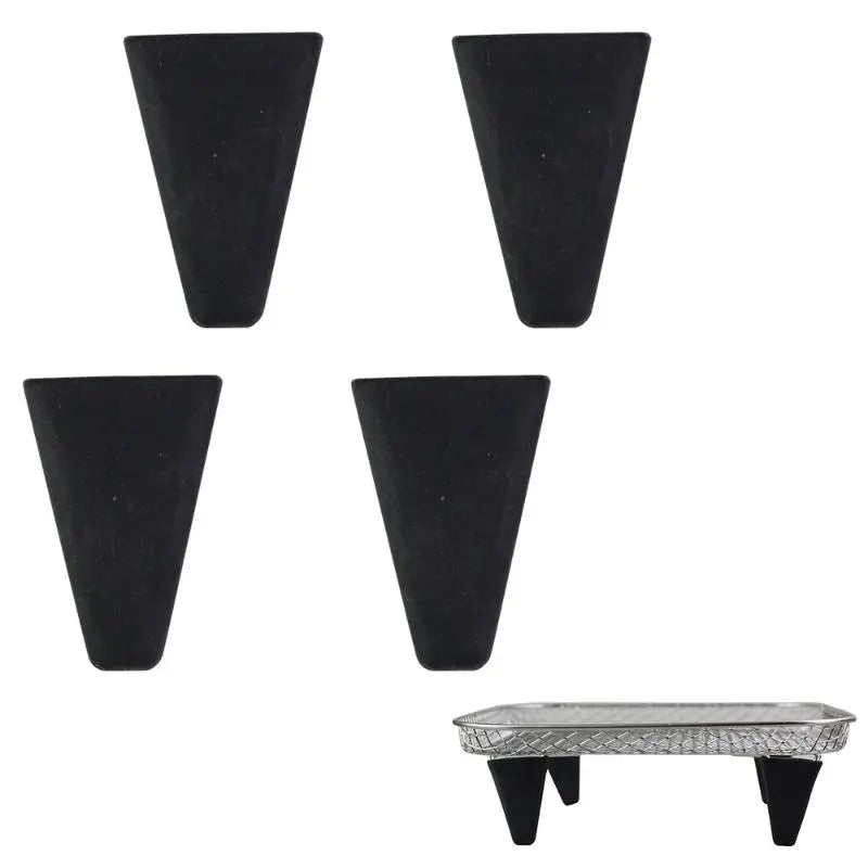 4/6/8Pcs Dewatering Rack Buffer Pad Air Fryer Silicone Feet Steam Protector Dehydrator Racks Tabs Silica Gel Tray Bumpers〔CC11〕