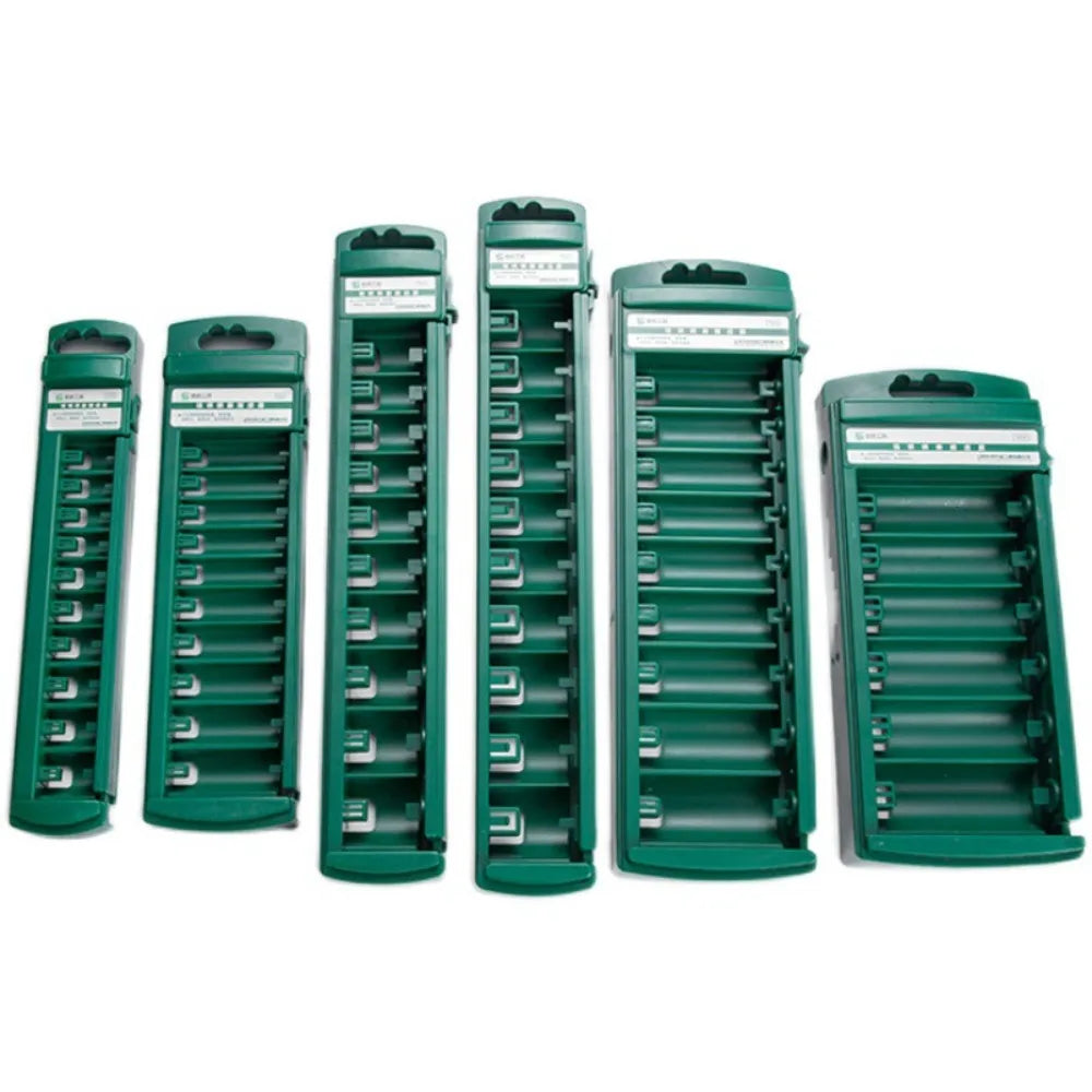 New 1/4" 3/8" 1/2" Wrench Storage Box ABS Plastic Green Socket Organizer Box Socket Wrenchs Holder Socket Storage Tool 6Sizes