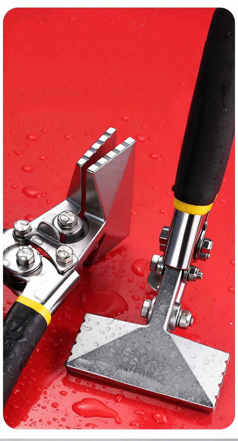 Hand Seamer, Straight Jaw Sheet Metal Bender Tools, Sheet Metal Seamer Form Edge Seamer Seaming Plier with Ergonomic Handle,