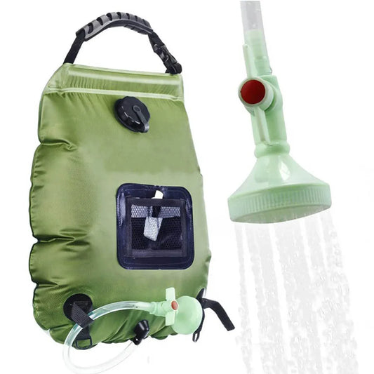 20L Solar Heating Shower Bag 45°C Hot Water Shower Head Portable Water Gear For Camping Beach Travel Outdoor Bath Accessory