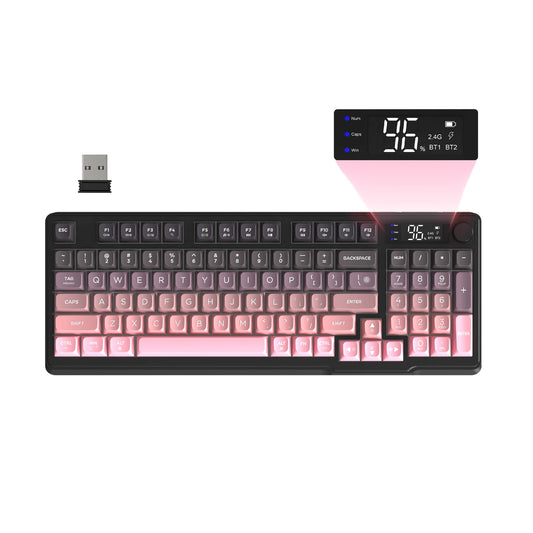 ZIYOU LANG Wireless Gaming Keyboard With Display And Knob