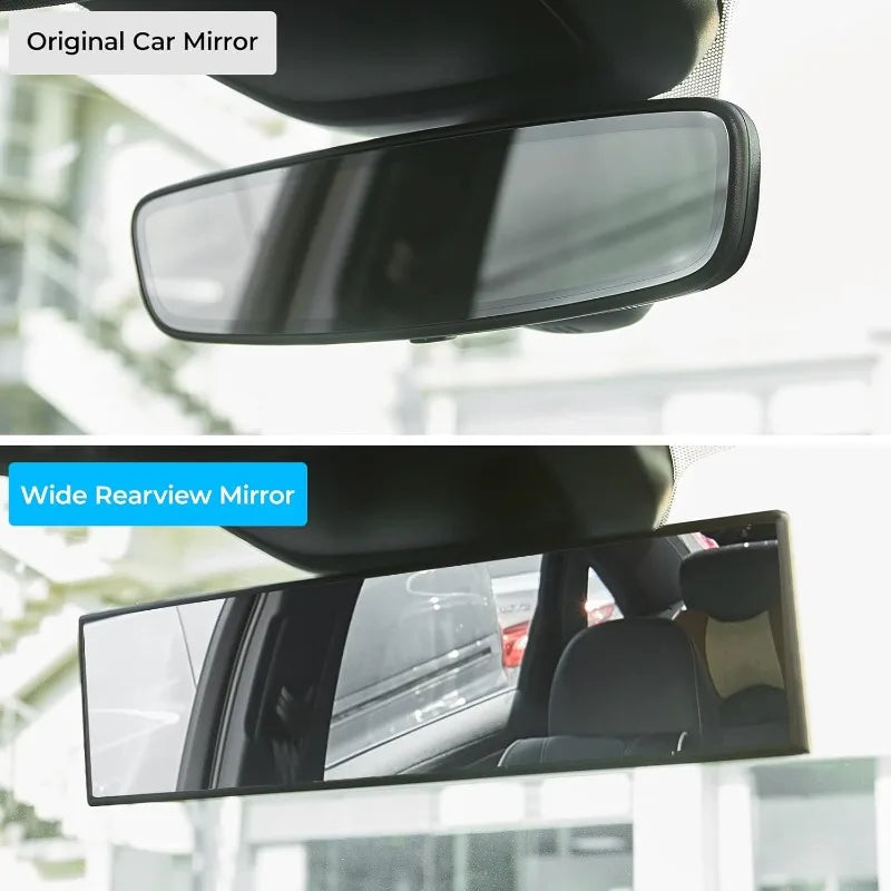 Car Baby Mirrors Interior Rear View Mirror Wide Angle Convex Rearview Mirror Anti Glare Large Vision Panoramic Auxiliary Monito