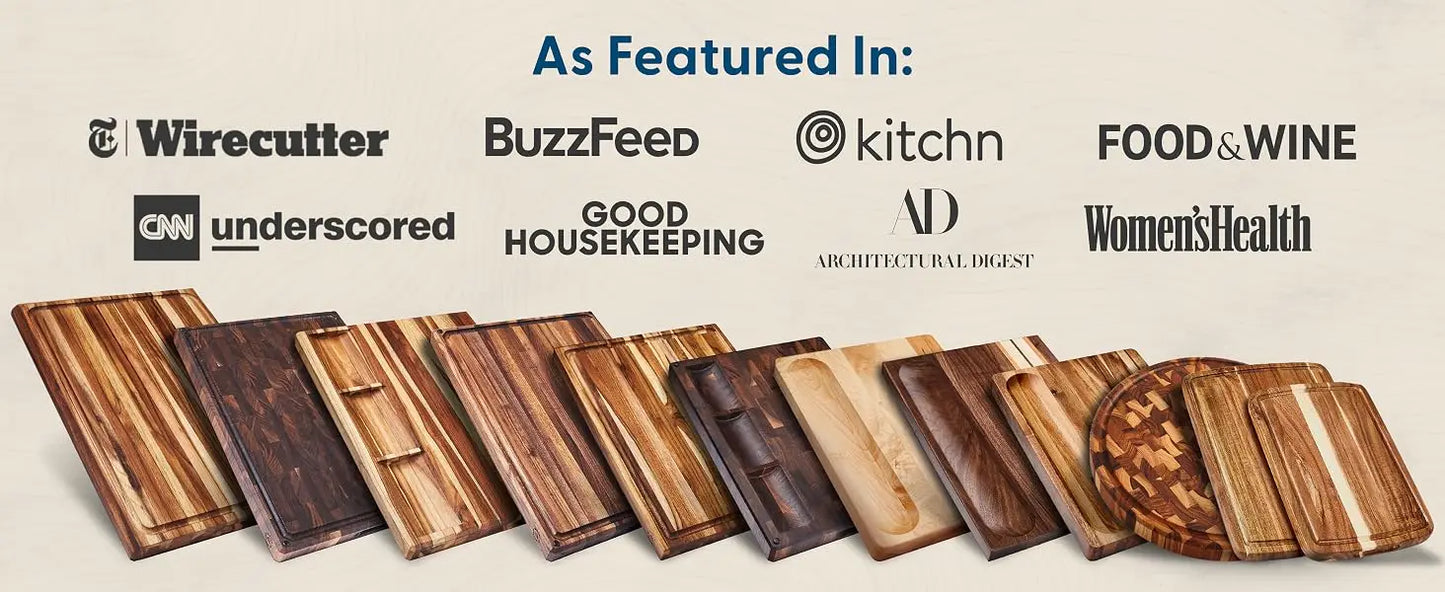 Sonder Los Angeles Winsome Acacia Wood Cutting Board, 16x12x1.5 in