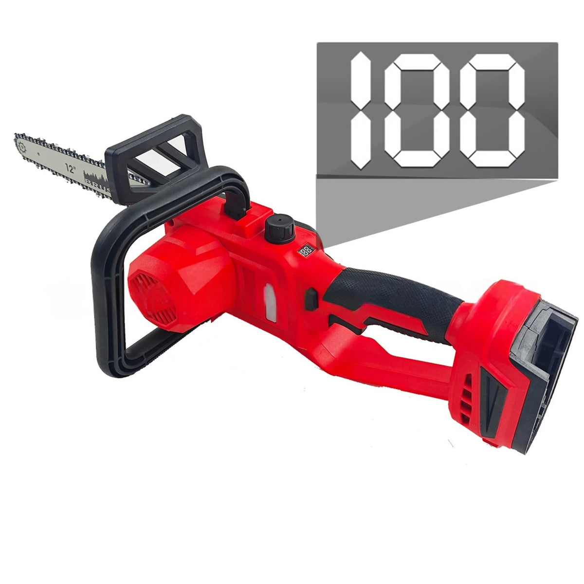 Milwaukee 12 Inch Brushless Chain Saw Cordless Electric Trimming Chain Saw Garden Woodworking Cutter for Logging and Trimming