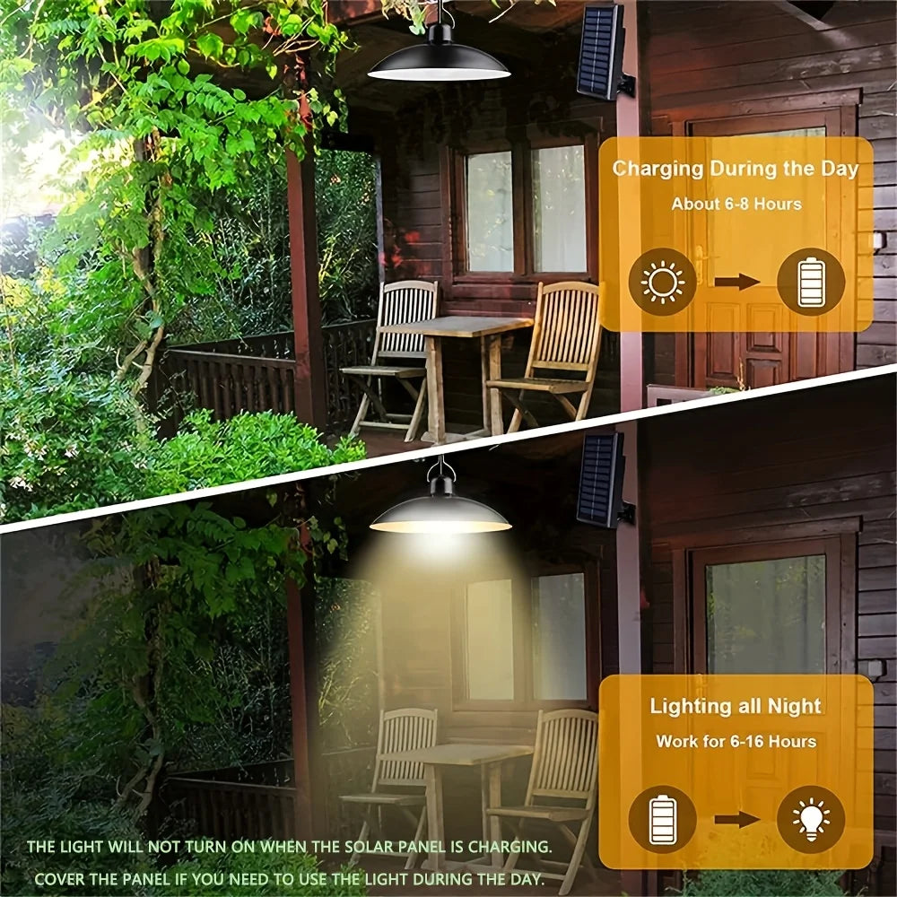 Single /Double Head Solar Shed Light,solar Lights Outdoor,Solar Pendant Lights,IPx4.Auto on in Dark, Off at Day.for Lighting Gazebo,barn,coop,patio,garage,camp, Porch,home,comes with Expansion Iron Hooks and Fixing Cable Ties
