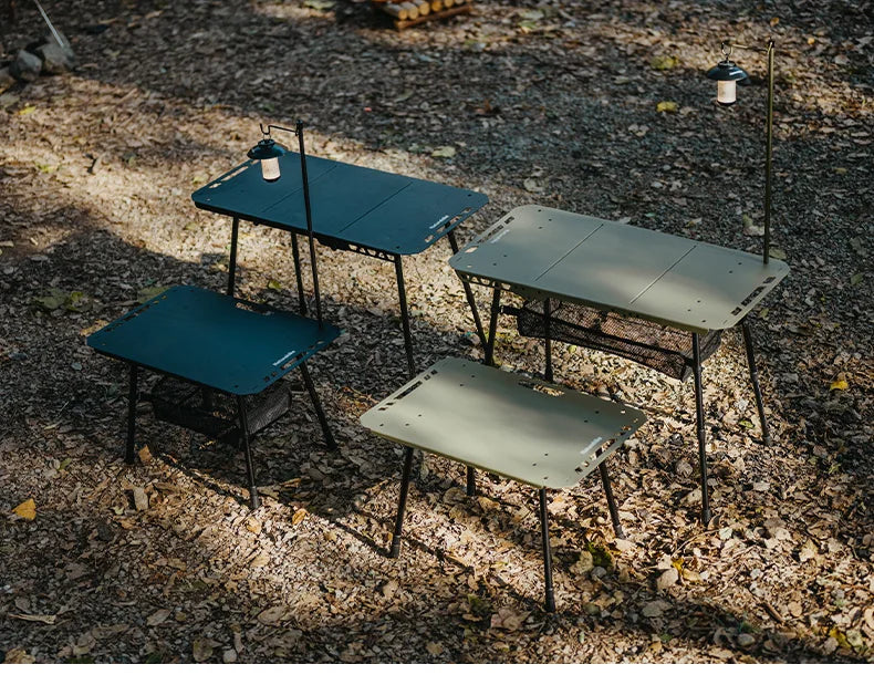 Naturehike H02 IGT Table Camping Multifunctional Tactical Table Height Adjustable Desk Kitchen Folding Table BBQ Picnic