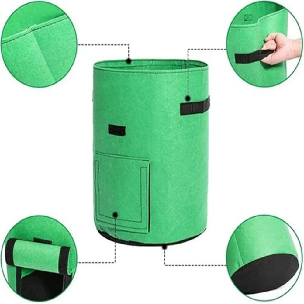 3Styles Felt plant grow bags nonwoven fabric garden potato pot greenhouse vegetable growing bags moisturizing vertical tools