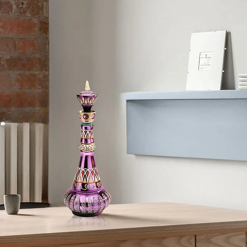 Jeannie Vase - I Dream of Jeannie Decorative Resin Bottle - Round, Artistic, Home Decor Vase - for Jeannie Fans, Home Decor
