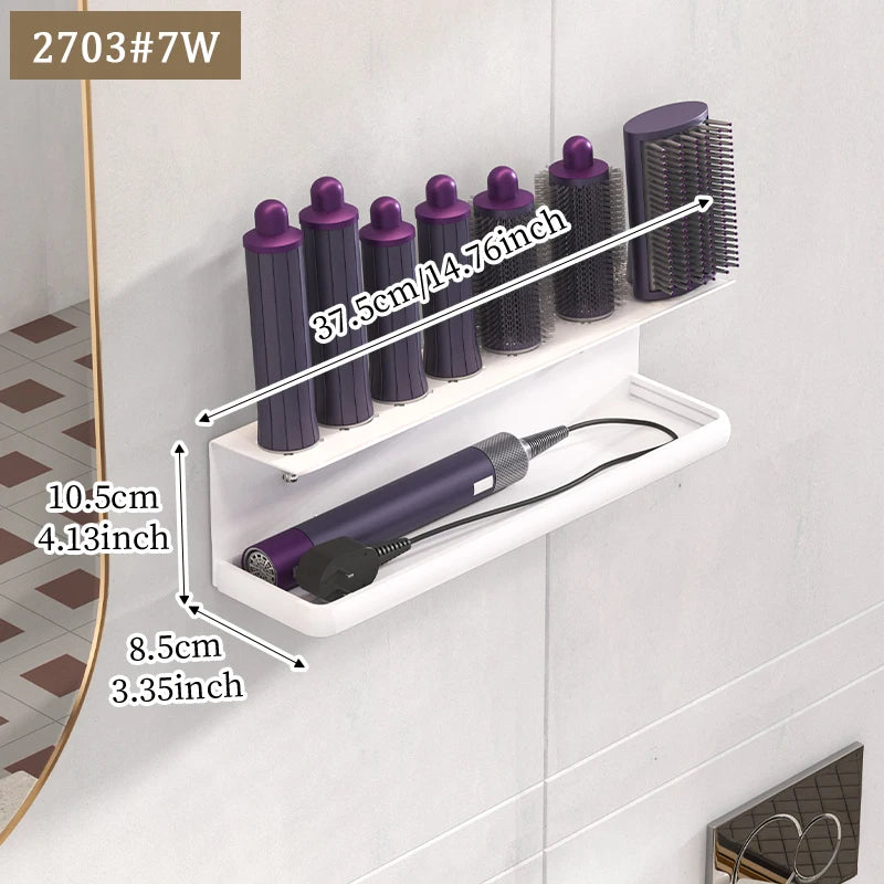 Bathroom hair dryer stand, hair straightener, styling tool holder - suitable for bathrooms, bedrooms, and hair salons