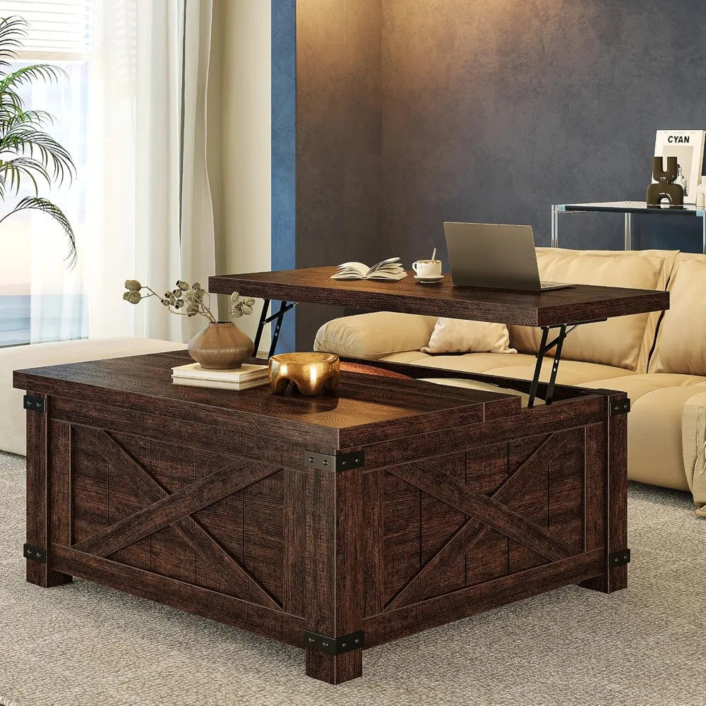 Lift Top Coffee Table With Hidden Storage Living Room