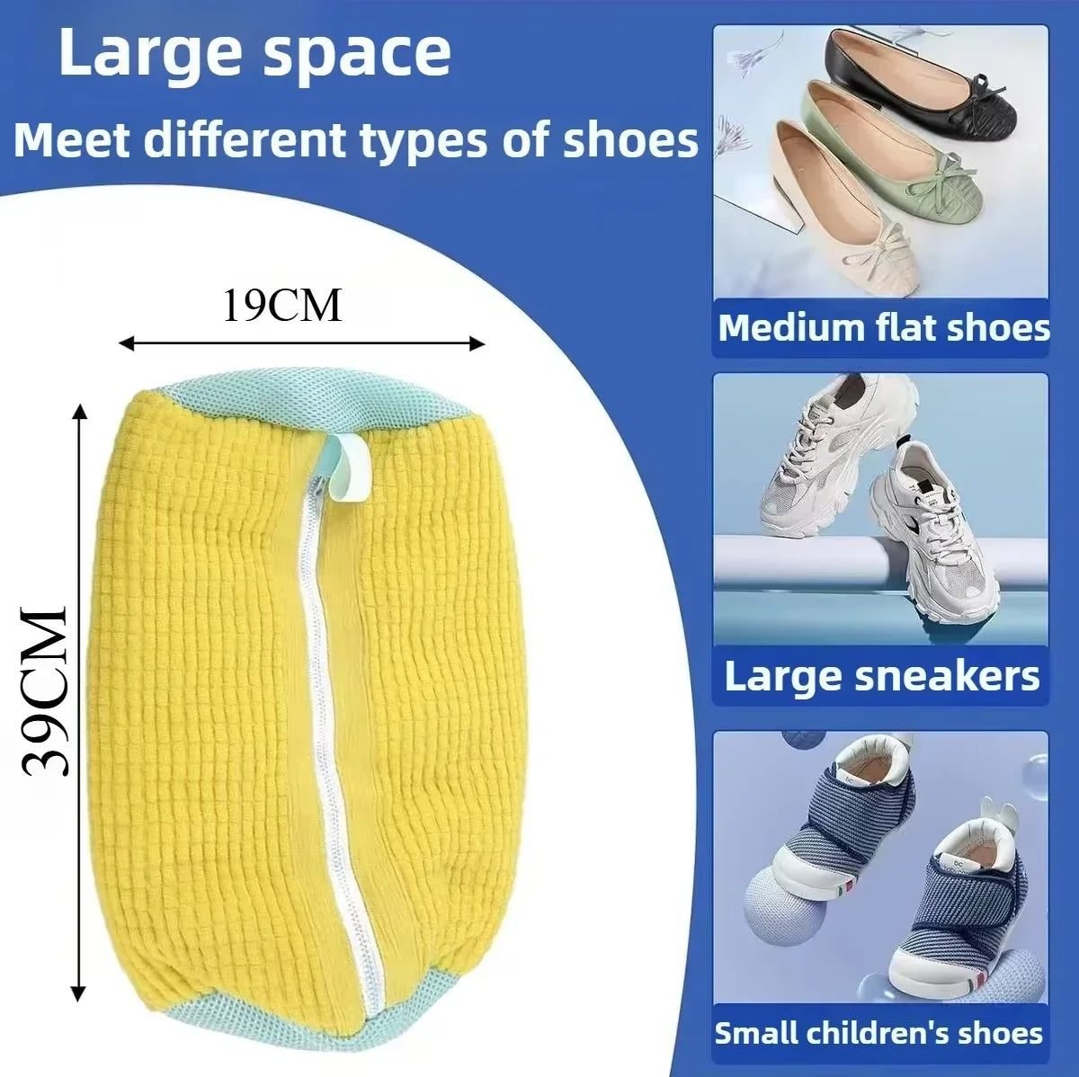 Shoe Washing Machine Bag,Laundry Shoe Bag For Washer And Dryer,Shoe Washing Bag for Washing Machine Shoe Cleaning Bag